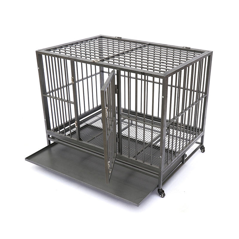 Buksan ang tuktok na mabibigat na tubo ng metal na aso Buksan ang tuktok na mabibigat na tubo ng metal na aso