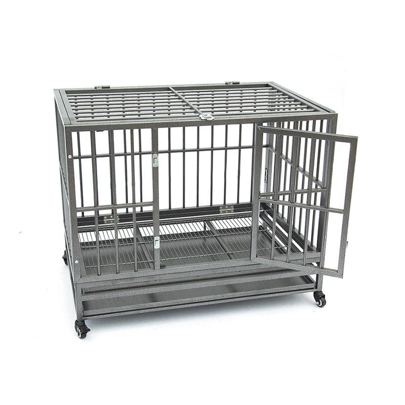 Buksan ang tuktok na mabibigat na tubo ng metal na aso Buksan ang tuktok na mabibigat na tubo ng metal na aso