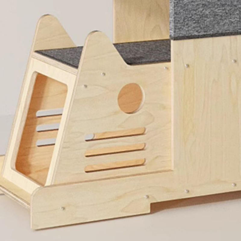 Solidong kahoy na villa multi-level tower malaking cat tree climbing frame Solidong kahoy na villa multi-level tower malaking cat tree climbing frame