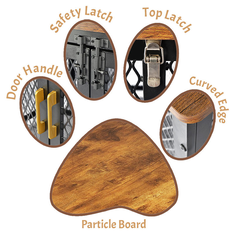 Buksan ang tuktok na mabibigat na tungkulin na kahoy na istilo ng istilo ng aso Buksan ang tuktok na mabibigat na tungkulin na kahoy na istilo ng istilo ng aso