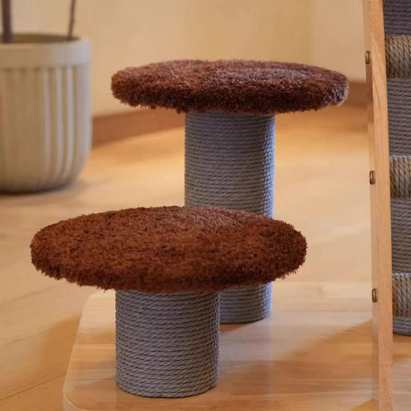 Mushroom Shape Condo Tower Wood Climbing Frame Solid Cat Tree na may Ladder Mushroom Shape Condo Tower Wood Climbing Frame Solid Cat Tree na may Ladder
