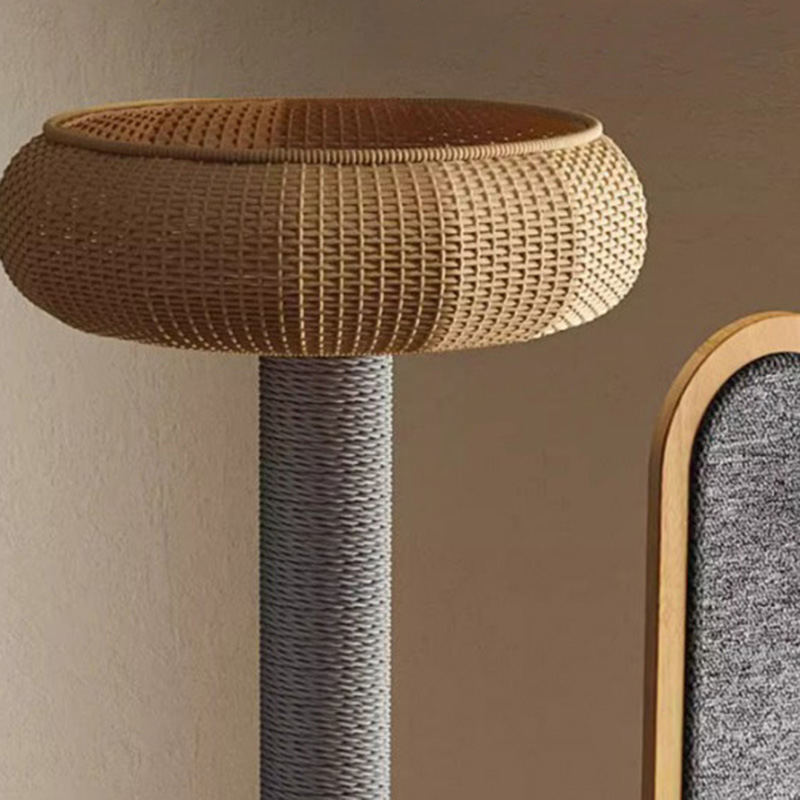 Cactus hugis kahoy climbing frame solid cat tree na may space capsule Cactus hugis kahoy climbing frame solid cat tree na may space capsule