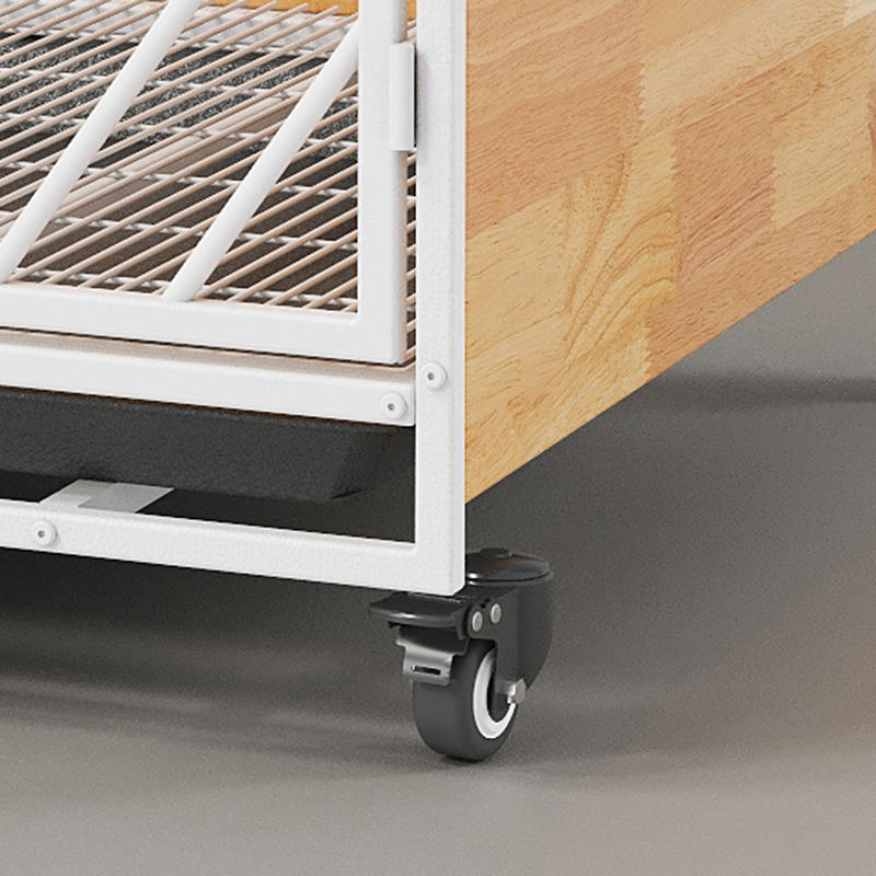 Malaking kahoy na bakal na panloob na hawla ng aso Malaking kahoy na bakal na panloob na hawla ng aso