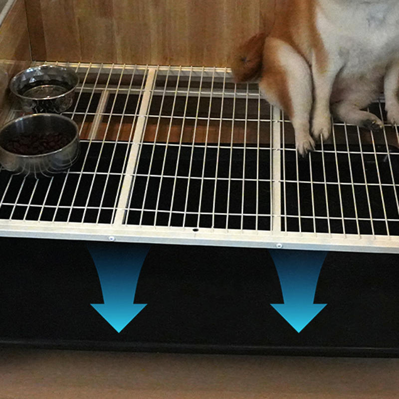 Malaking kahoy na bakal na panloob na hawla ng aso Malaking kahoy na bakal na panloob na hawla ng aso