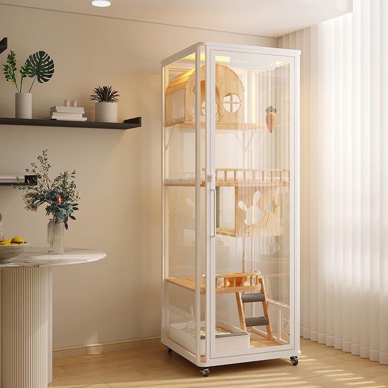 Panloob na panoramic tower hotel kahoy na villa malaking cat cage enclosure gabinete Panloob na panoramic tower hotel kahoy na villa malaking cat cage enclosure gabinete