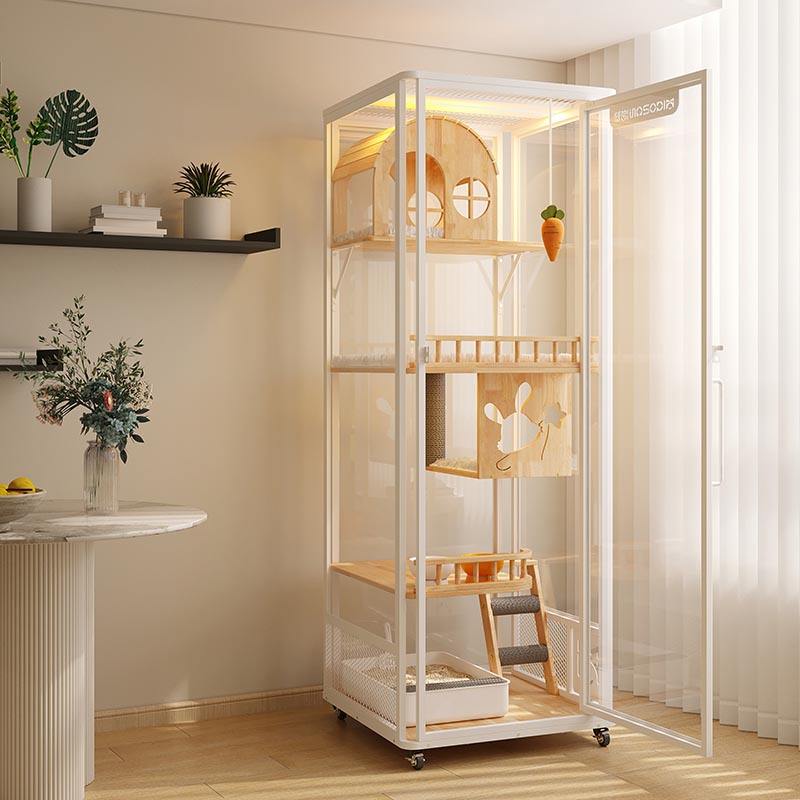 Panloob na panoramic tower hotel kahoy na villa malaking cat cage enclosure gabinete Panloob na panoramic tower hotel kahoy na villa malaking cat cage enclosure gabinete