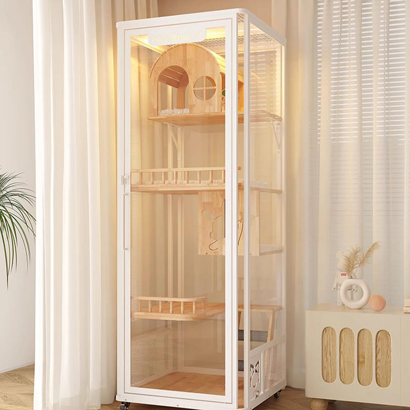 Panloob na panoramic tower hotel kahoy na villa malaking cat cage enclosure gabinete Panloob na panoramic tower hotel kahoy na villa malaking cat cage enclosure gabinete