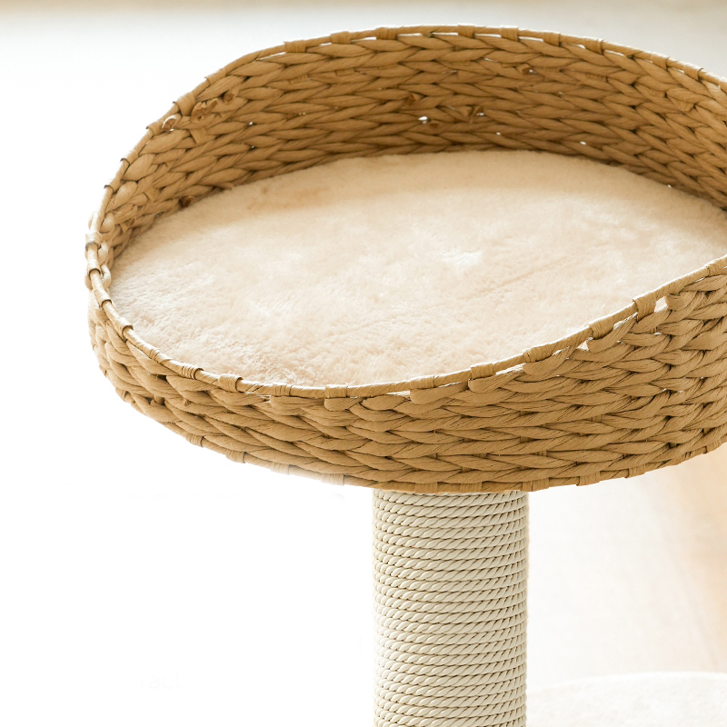 Modern Kraft Paper Tower Woven Climbing Scratcher Post Cat Tree Modern Kraft Paper Tower Woven Climbing Scratcher Post Cat Tree
