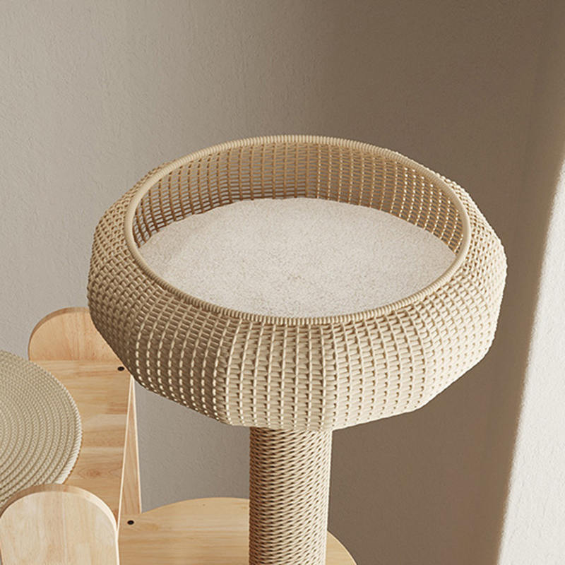 Multi-level na kahoy na tower condo climbing frame cat tree Multi-level na kahoy na tower condo climbing frame cat tree