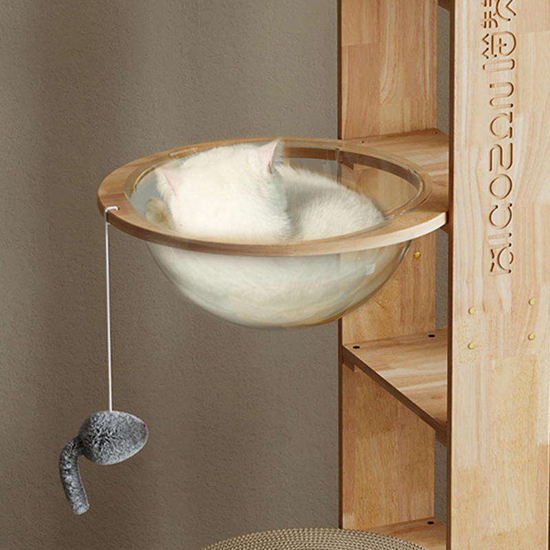 Multi-level na kahoy na tower condo climbing frame cat tree Multi-level na kahoy na tower condo climbing frame cat tree