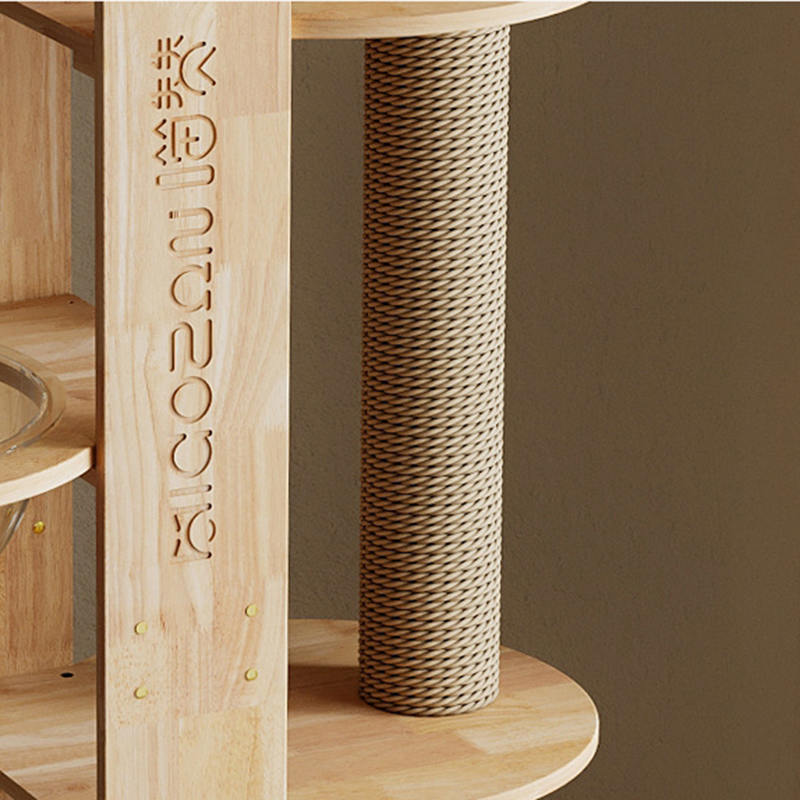 Multi-level na kahoy na tower condo climbing frame cat tree Multi-level na kahoy na tower condo climbing frame cat tree