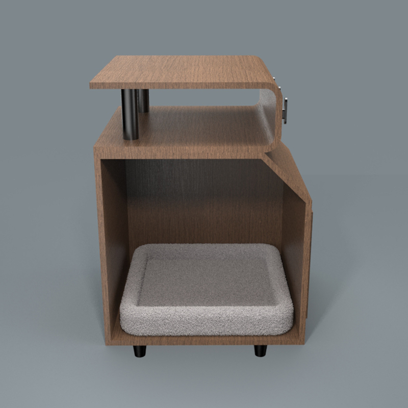 Wooden Pet Beds cat bed na may scratching board Wooden Pet Beds cat bed na may scratching board