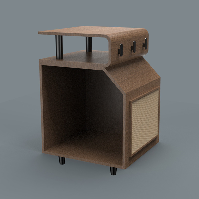 Wooden Pet Beds cat bed na may scratching board Wooden Pet Beds cat bed na may scratching board