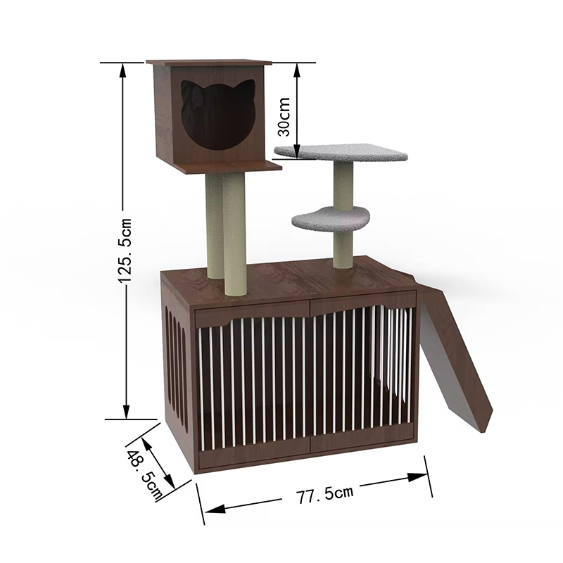 Wood Cat Tower Condo Climbing Frame Indoor Cat Tree Wood Cat Tower Condo Climbing Frame Indoor Cat Tree