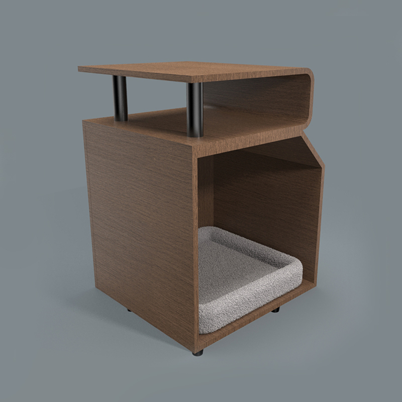 Wooden Pet Beds cat bed na may scratching board Wooden Pet Beds cat bed na may scratching board