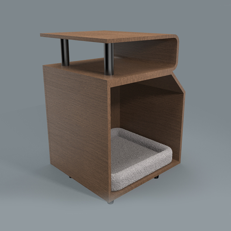 Wooden Pet Beds cat bed na may scratching board Wooden Pet Beds cat bed na may scratching board