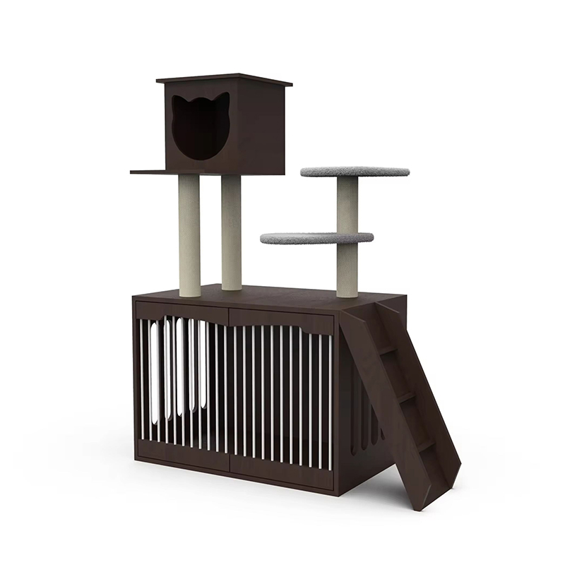Wood Cat Tower Condo Climbing Frame Indoor Cat Tree Wood Cat Tower Condo Climbing Frame Indoor Cat Tree