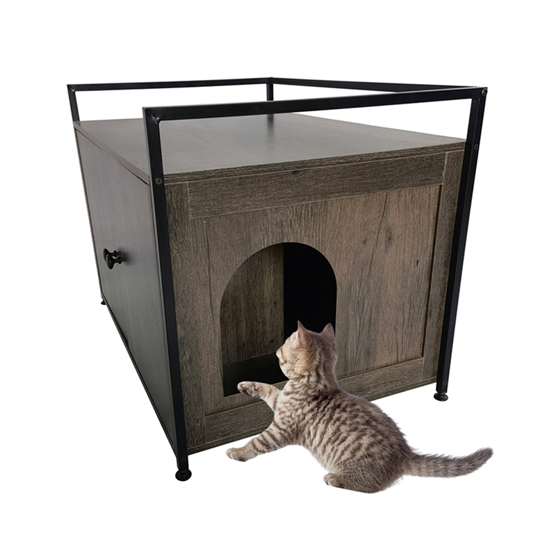 Panloob na gabinete ng basura na may istilo ng divider na istilo ng mga pusa ng hawla ng hawla Panloob na gabinete ng basura na may istilo ng divider na istilo ng mga pusa ng hawla ng hawla