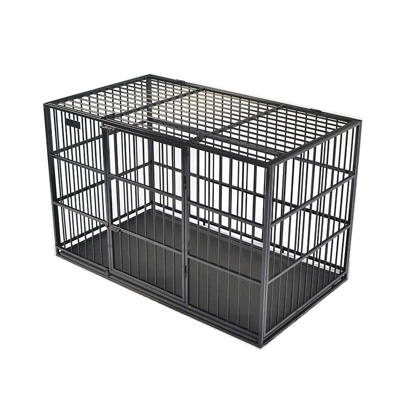 Buksan ang tuktok na anti-chew tube metal dog cage Buksan ang tuktok na anti-chew tube metal dog cage