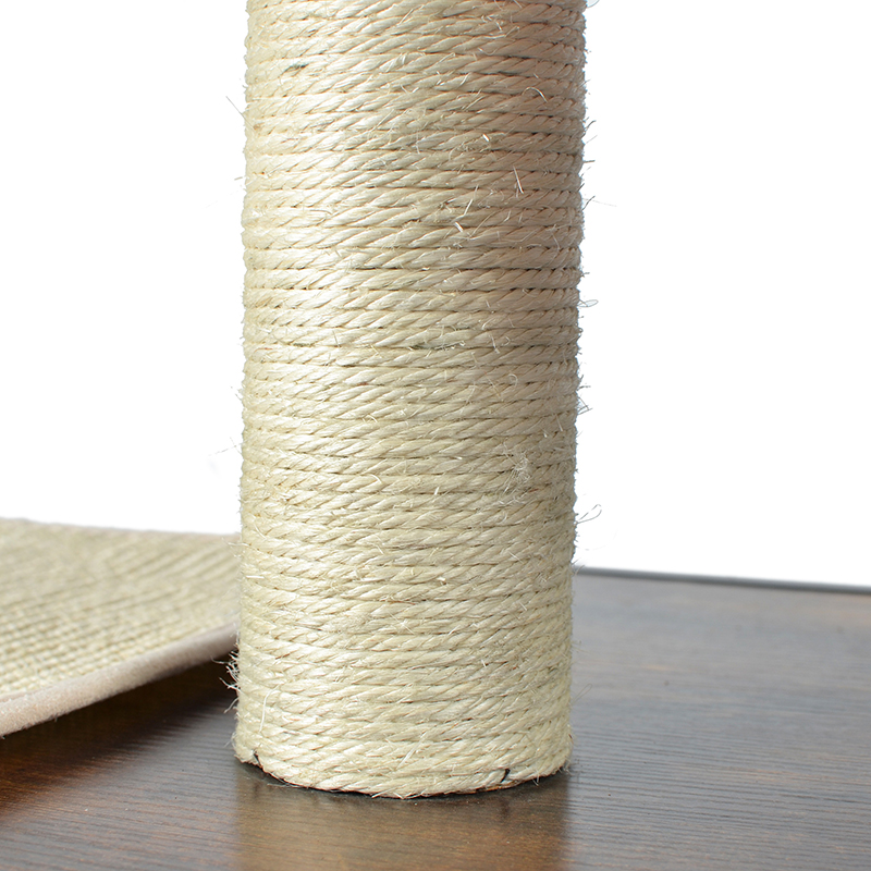 Modernong kahoy at metal cat tree panloob na tower condo na may duyan Modernong kahoy at metal cat tree panloob na tower condo na may duyan