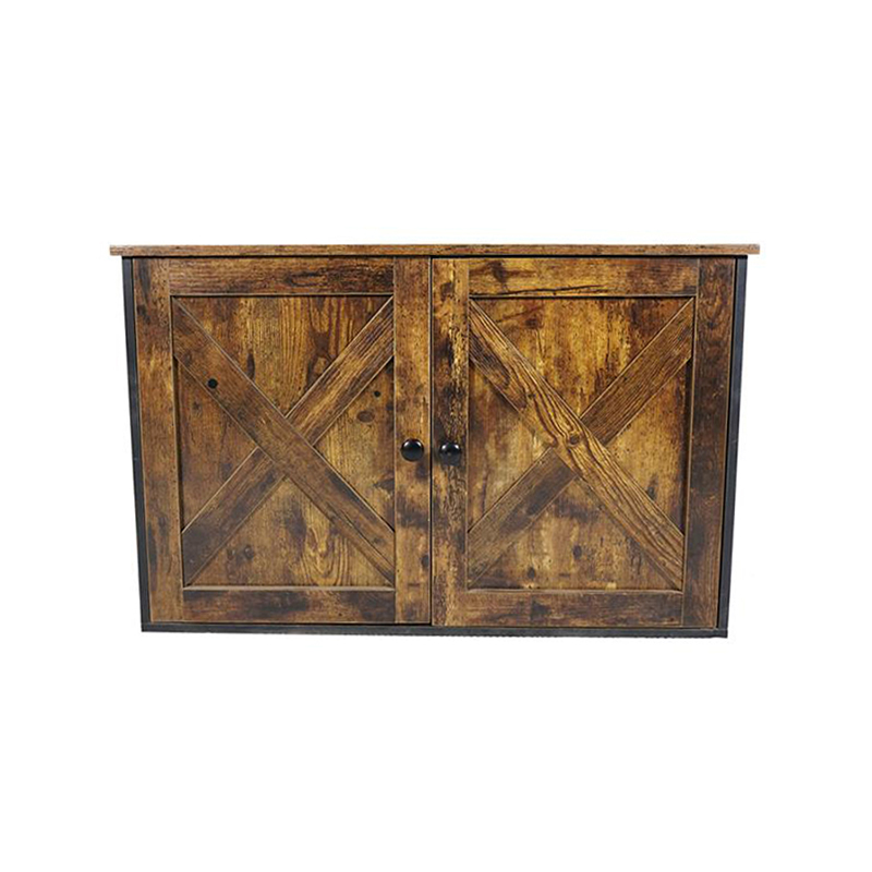 Panloob na kasangkapan sa pusa na hawla na may divider litter cabinet