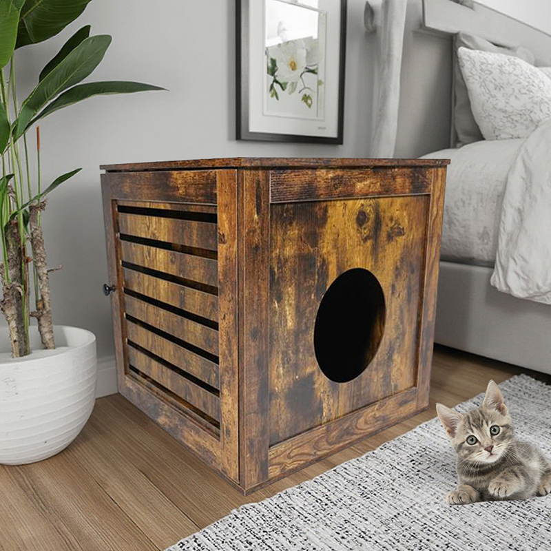 Panloob na gilid ng mesa ng kasangkapan sa pusa hawla cat cat cabinet cabinet Panloob na gilid ng mesa ng kasangkapan sa pusa hawla cat cat cabinet cabinet