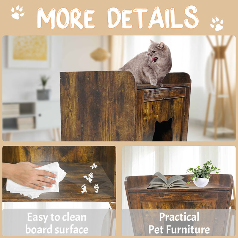 Panloob na gilid ng talahanayan ng basura ng gabinete ng kasangkapan sa bahay na pusa ng hawla Panloob na gilid ng talahanayan ng basura ng gabinete ng kasangkapan sa bahay na pusa ng hawla