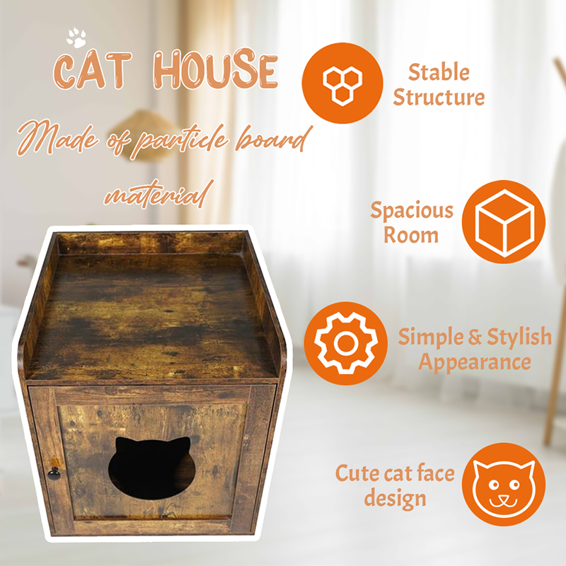 Panloob na gilid ng talahanayan ng basura ng gabinete ng kasangkapan sa bahay na pusa ng hawla Panloob na gilid ng talahanayan ng basura ng gabinete ng kasangkapan sa bahay na pusa ng hawla